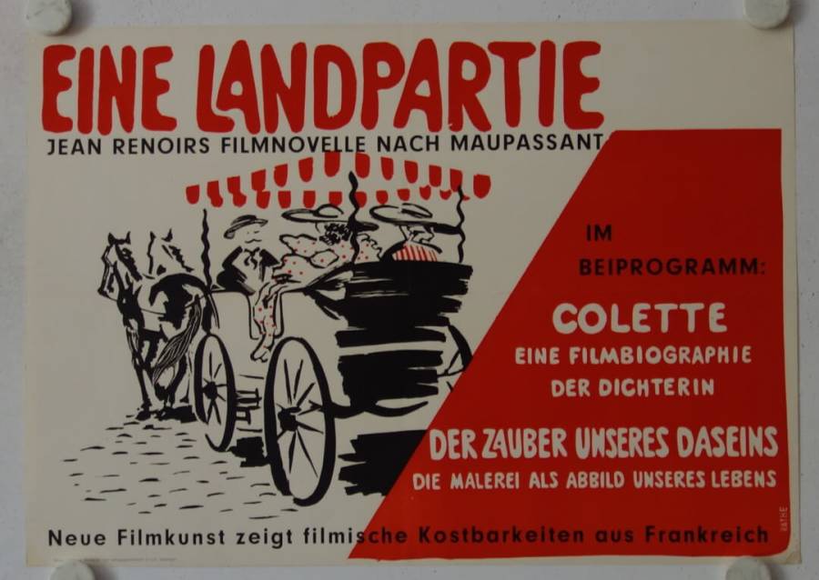 Une Partie de campagne original release german movie poster